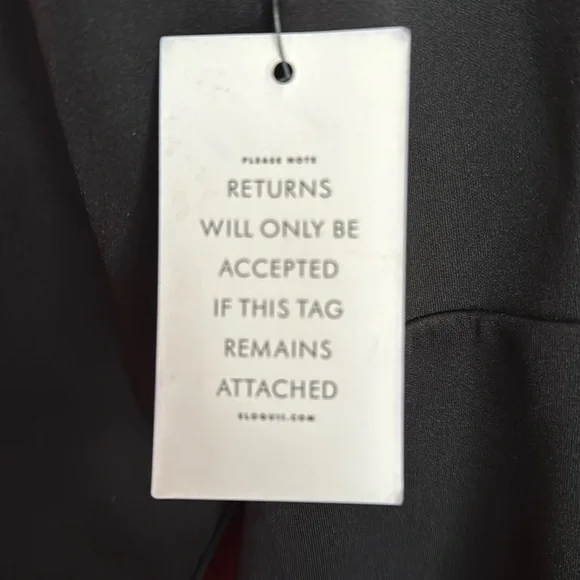 ELOQUII 20 Black Fit & Flare 3/4 Long Sleeve Dress New 20W - Picture 10 of 12